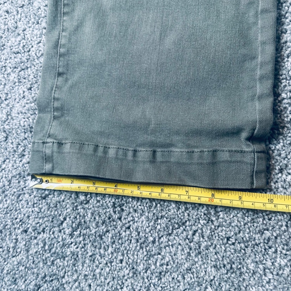 OAT New York Wide Leg Crop Pants Womens 25 High Rise Stretch Earthy Minimalist - Picture 8 of 9